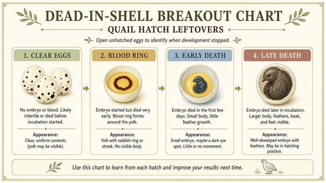 Dead-in-shell breakout chart from The Master Quail Handbook