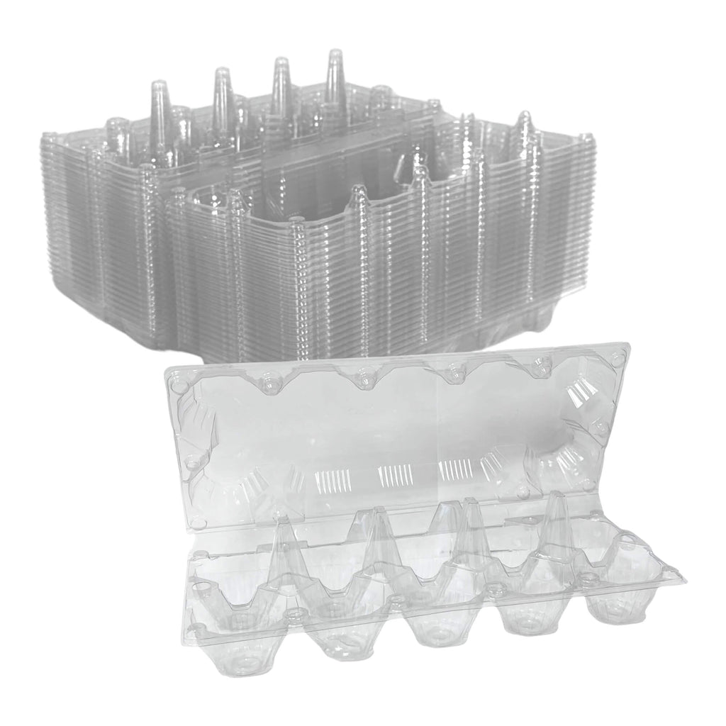 10-Egg Carton - Clear Plastic