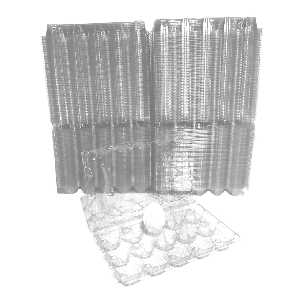 15-Egg Carton - Clear Plastic