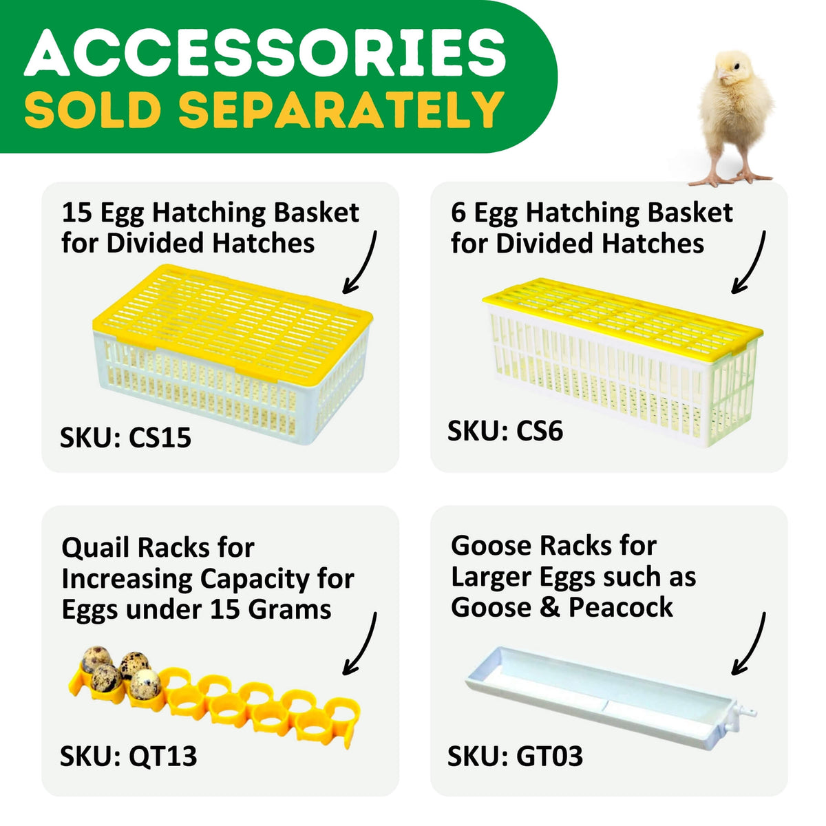 360 Eggs Incubator Kit (180 Set + 180 Hatch)