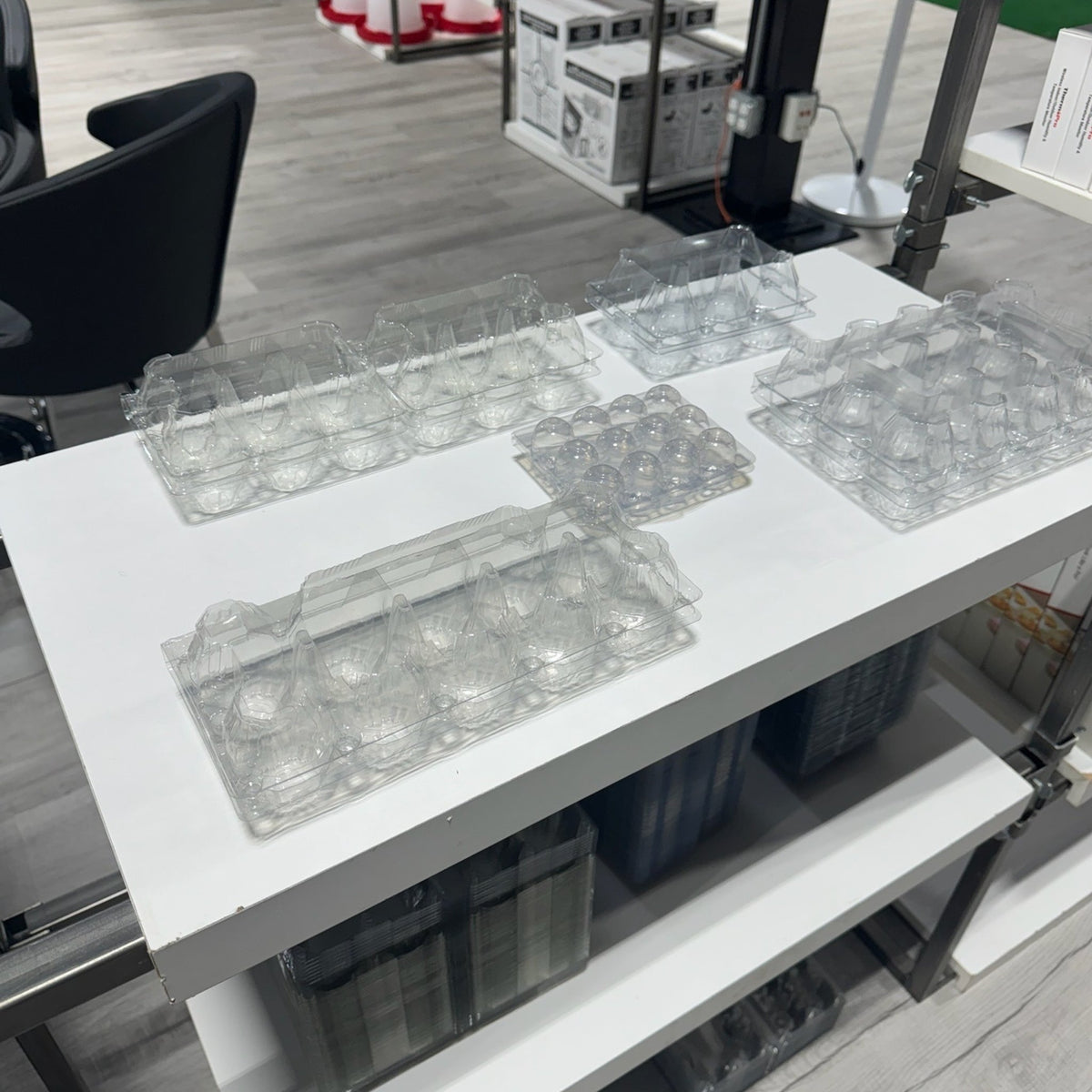 12-Egg Carton (Quail) - Clear Plastic