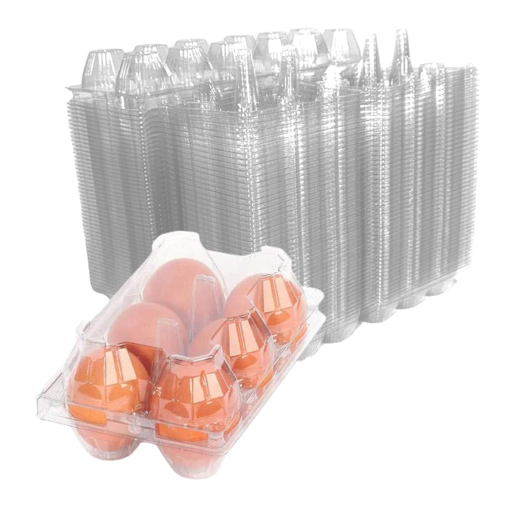 6-Egg Carton - Clear Plastic
