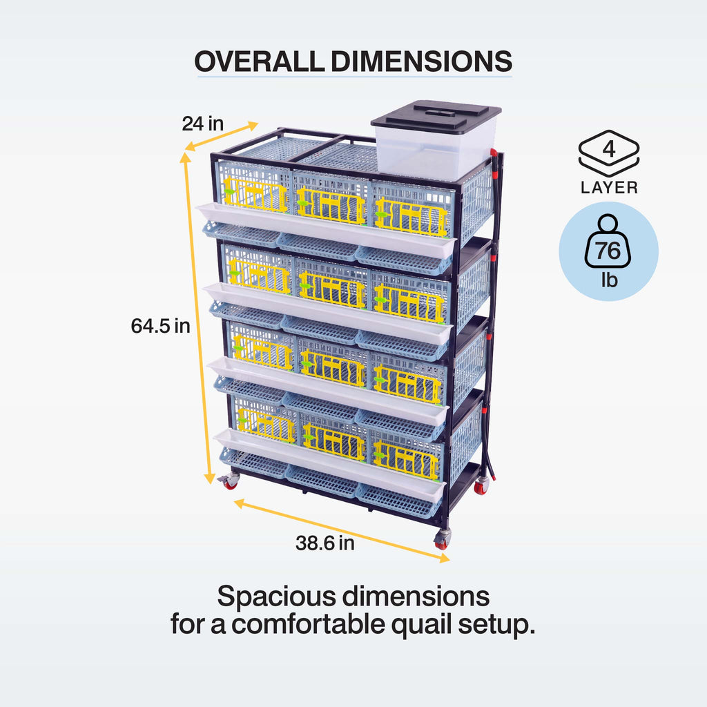 Quail Cage - 4 Layer