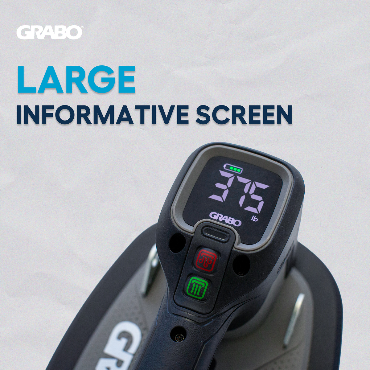 GRABO Pro Brushless Cordless Suction Gripster 375 lb with Remote