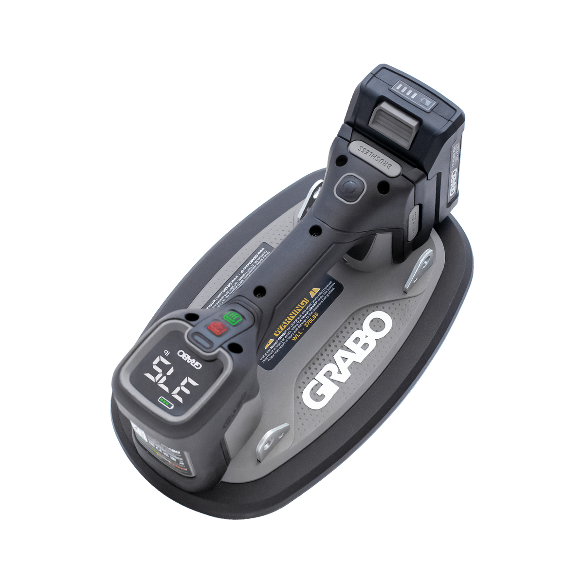 GRABO Pro Brushless Cordless Suction Gripster 375 lb with Remote