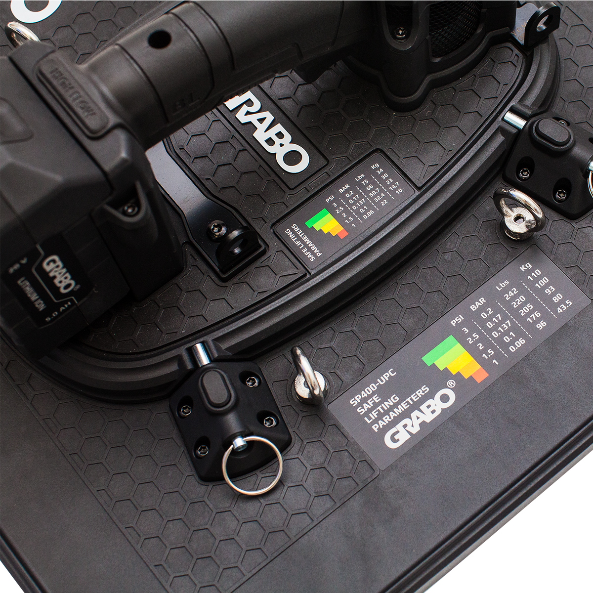 GRABO HighFlow Foam Seal 400, 16x16in Pad, Holds 242 lb