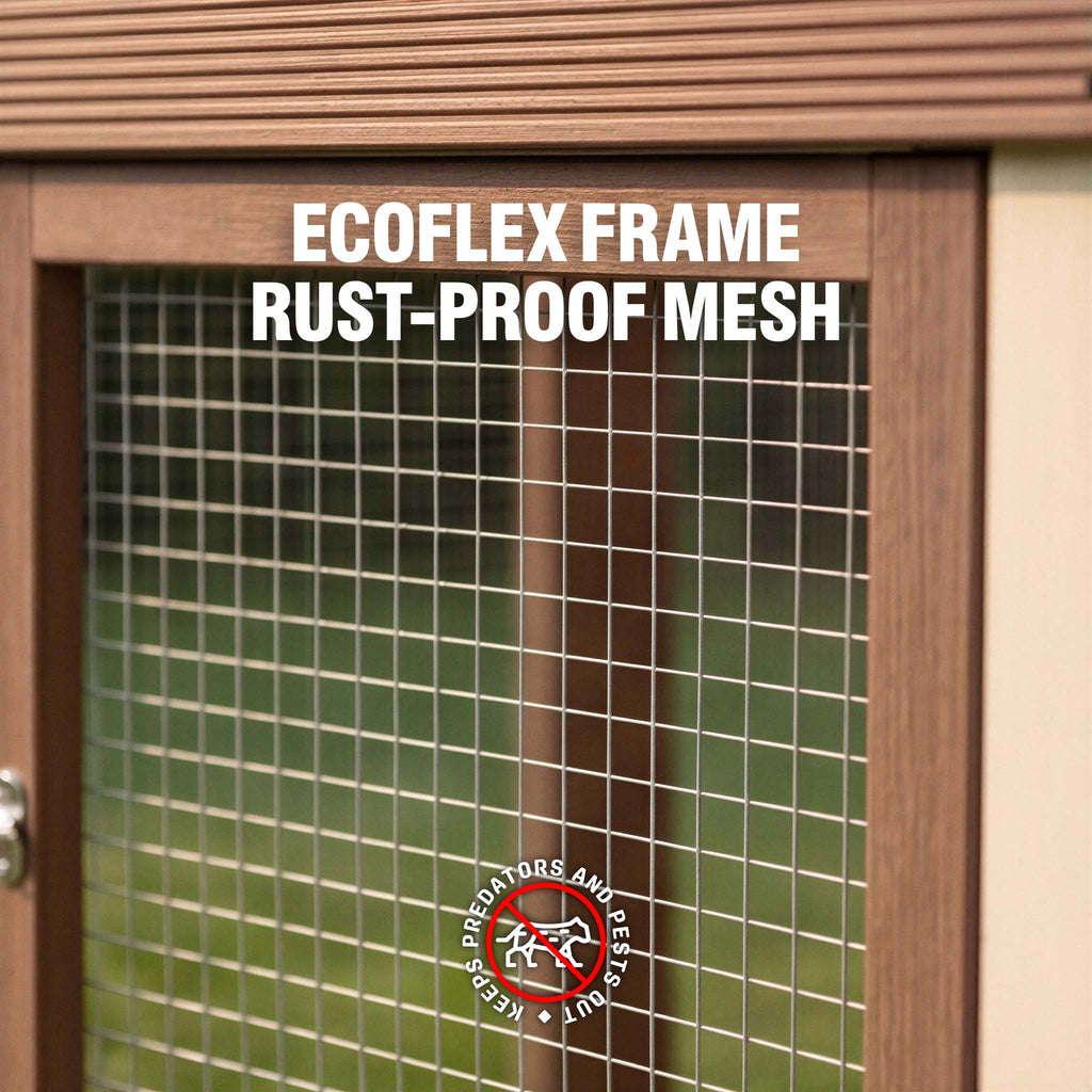 Flock Right Chicken Coop - House with Stand & Run