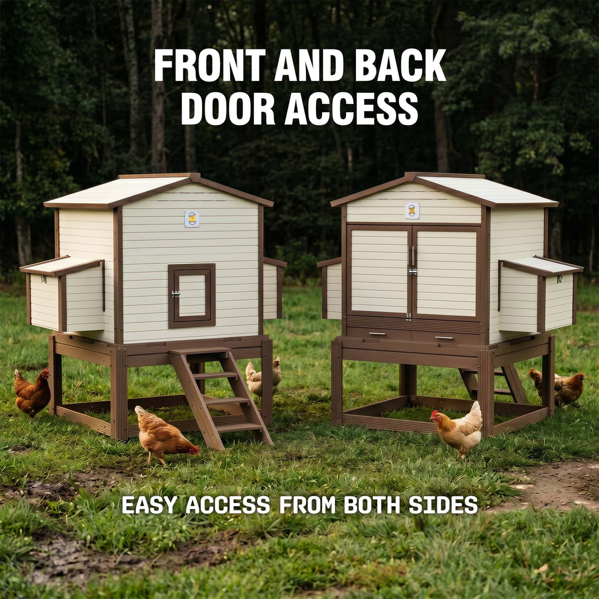 Flock Right Chicken Coop - House with Stand