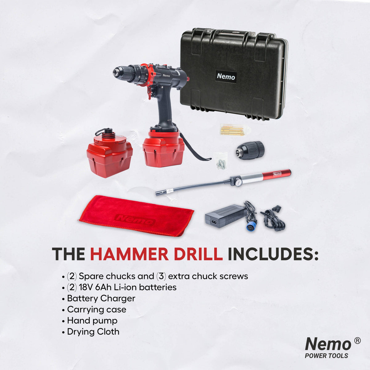Nemo Hammer Drill - 50M, photo 6