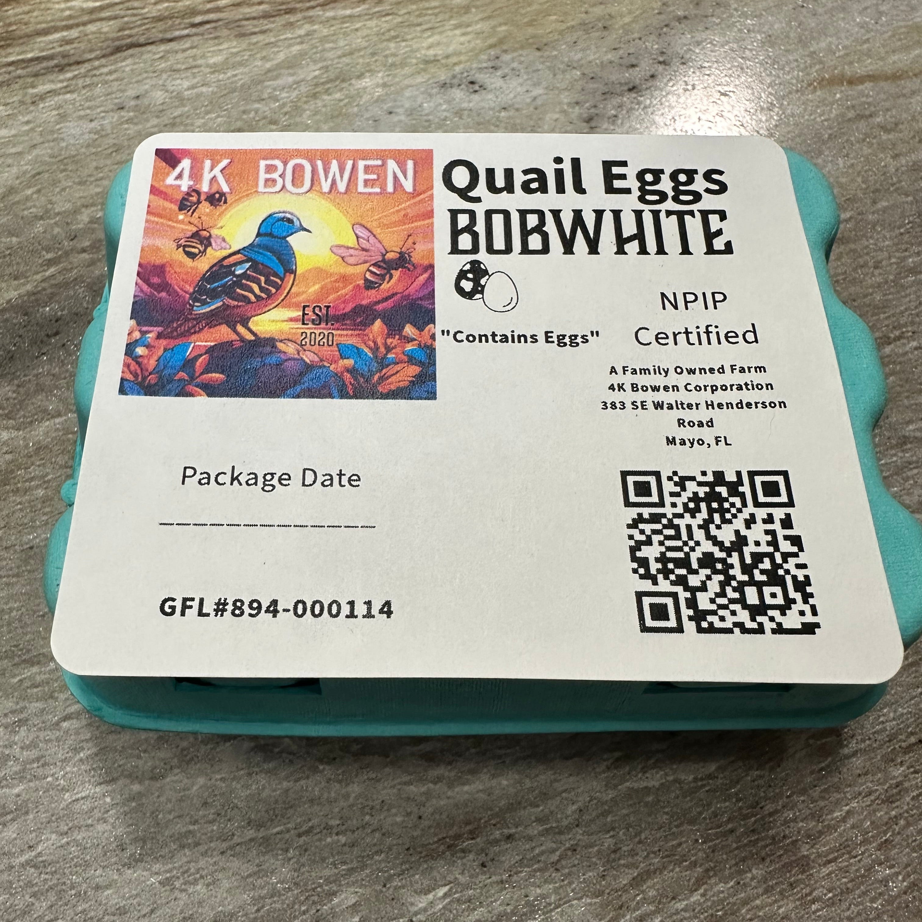 24 Northern Bobwhite Quail Hatching Eggs