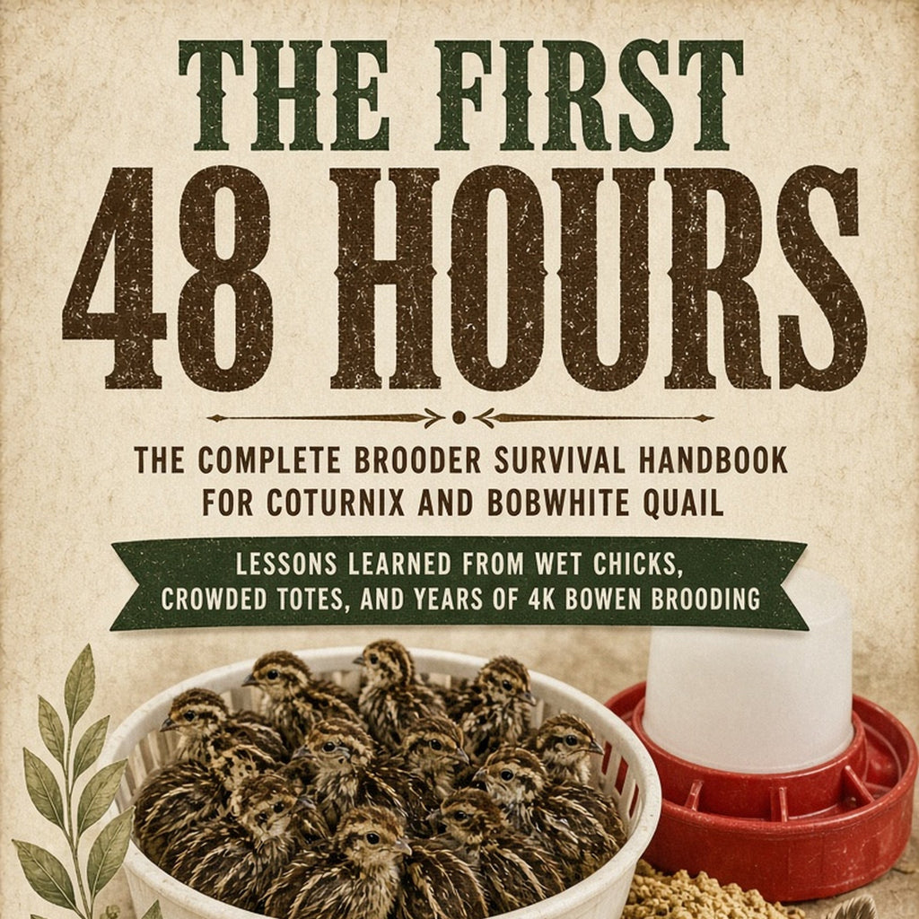 THE FIRST 48 HOURS: THE COMPLETE BROODER SURVIVAL HANDBOOK FOR COTURNIX AND BOBWHITE QUAIL (EBOOK PDF)