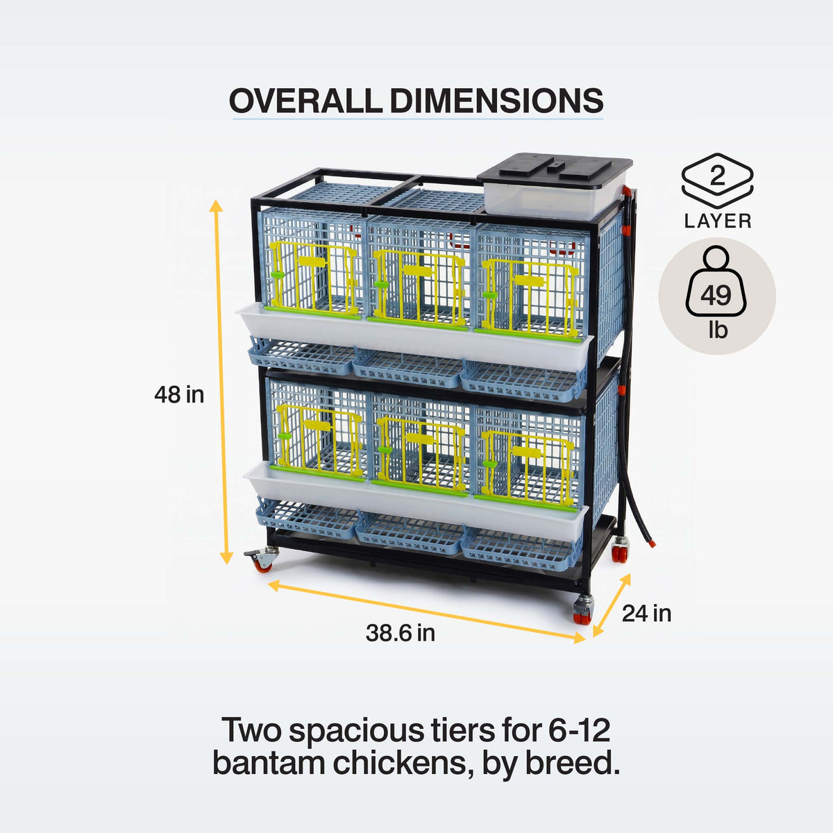 Chicken Cage - 2 Layer H: 15", photo 3