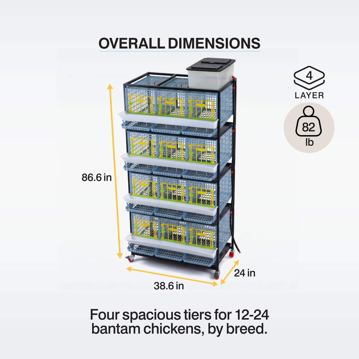 Chicken Cage - 4 Layer H: 15", photo 3