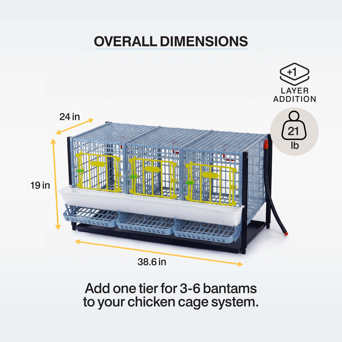 Chicken Cage - H: 15" Layer Addition, photo 3