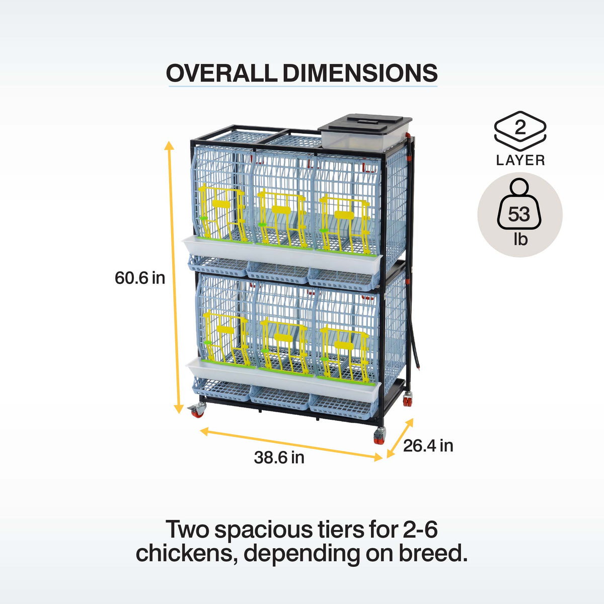 Chicken Cage - 2 Layer H: 22", photo 3