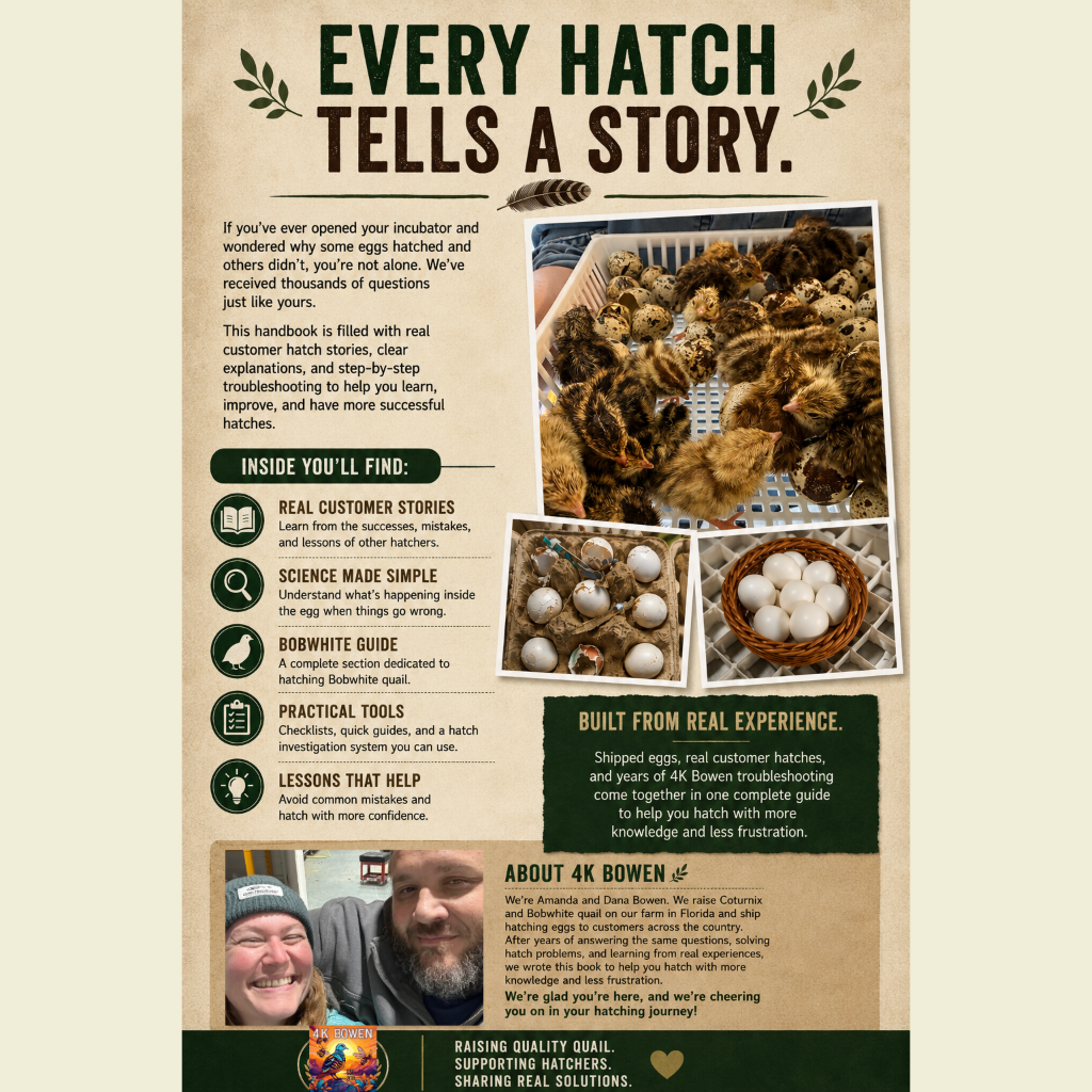 Why Your Quail Eggs Didn’t Hatch: The Complete Hatch Troubleshooting Handbook for Coturnix and Bobwhite Quail (eBook PDF)