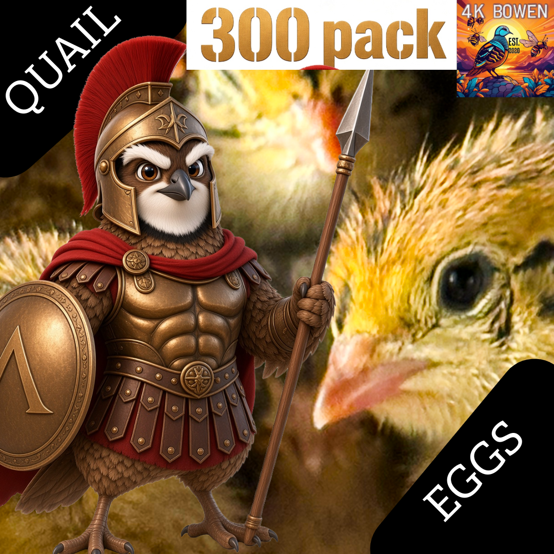 300 Jumbo Coturnix Quail Fertile Hatching Eggs