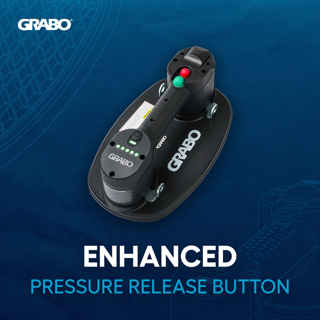 GRABO V2 Cordless Vacuum Suction Gripster, 1 Battery 1 Seal