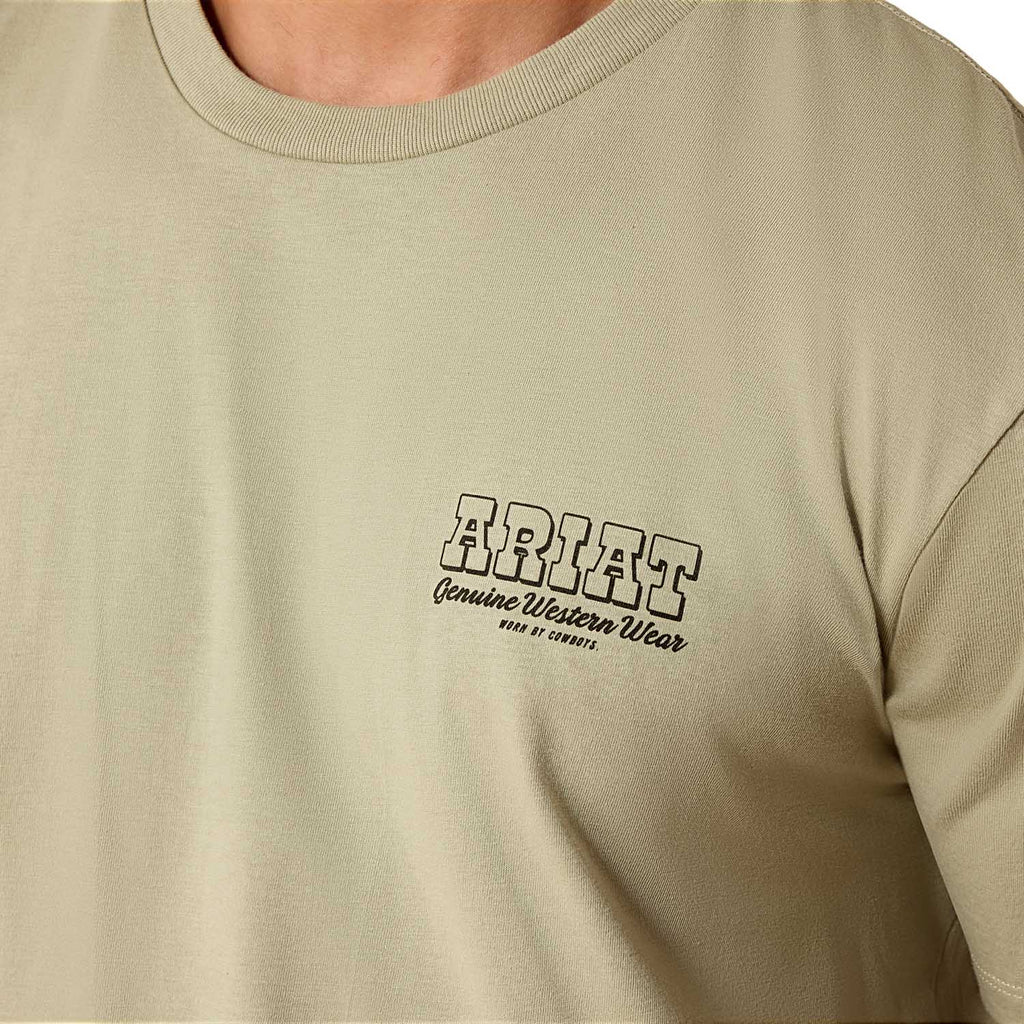 Ariat Mens Short Sleeve Shirt, Porcupine Posse Western Graphic Tee