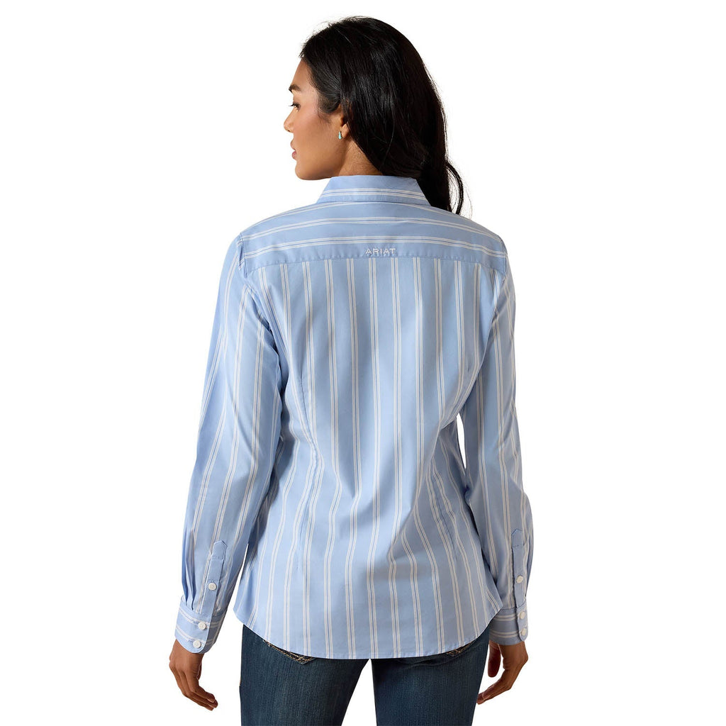 Ariat Women’s Team Kirby Performance Shirt – Stretch Poplin, Athletic Fit