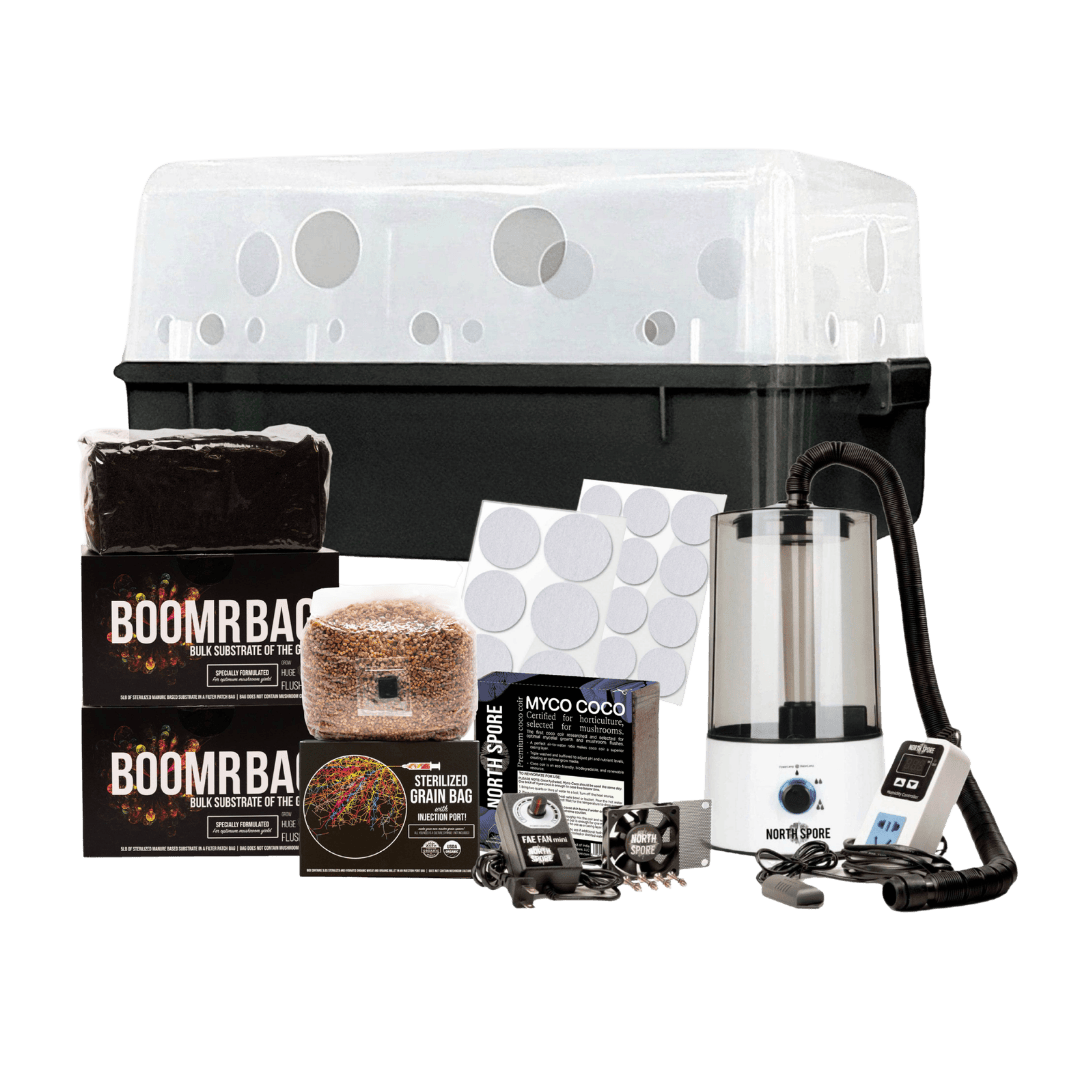 Automated 'Boomr Bin' Dung-Loving Monotub Mushroom Grow Kit