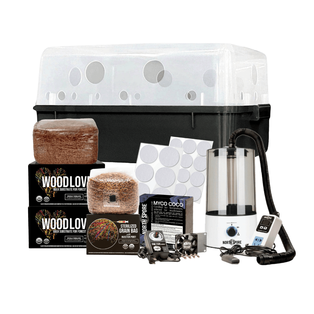 Automated 'Boomr Bin' Wood-Loving Monotub Mushroom Grow Kit