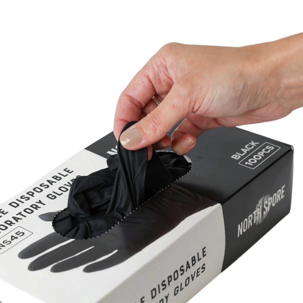 Black Nitrile Powder-Free Laboratory Gloves (100 ct)
