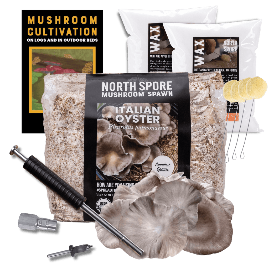 Sawdust Spawn Complete Mushroom Log Kit