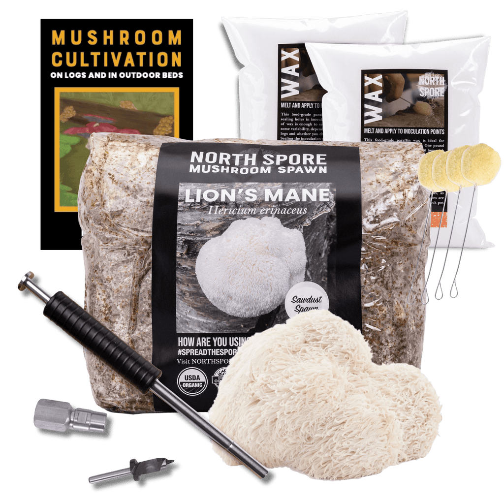Sawdust Spawn Complete Mushroom Log Kit