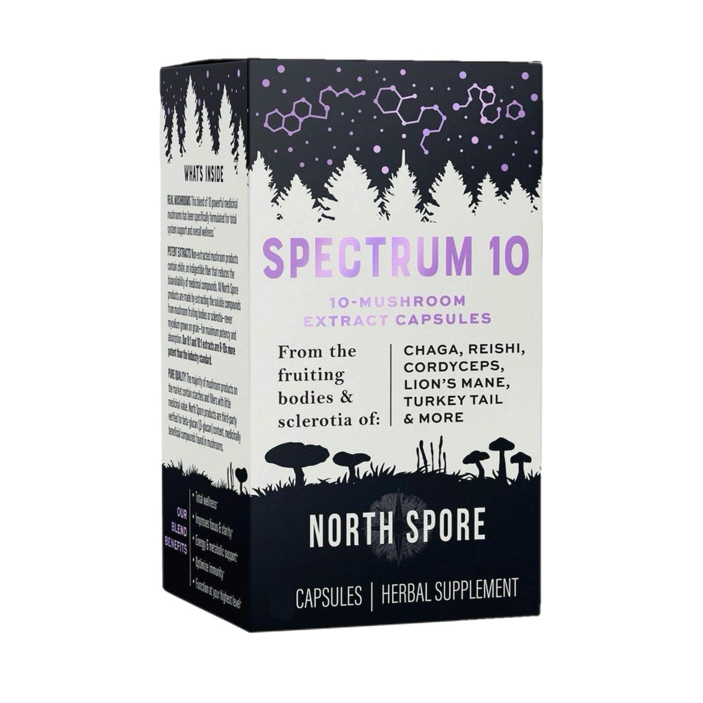 Organic ‘Spectrum 10’ Mushroom Capsules (High Potency)